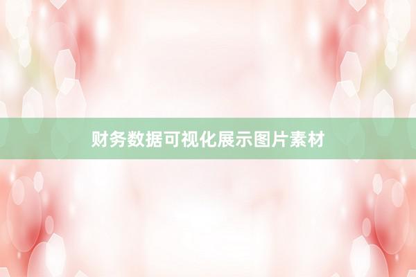 财务数据可视化展示图片素材